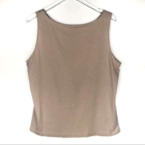 Ann Taylor Sleeveless Blue Pleated Dot Print Blouse Tank Top XL - Picture 8 of 8